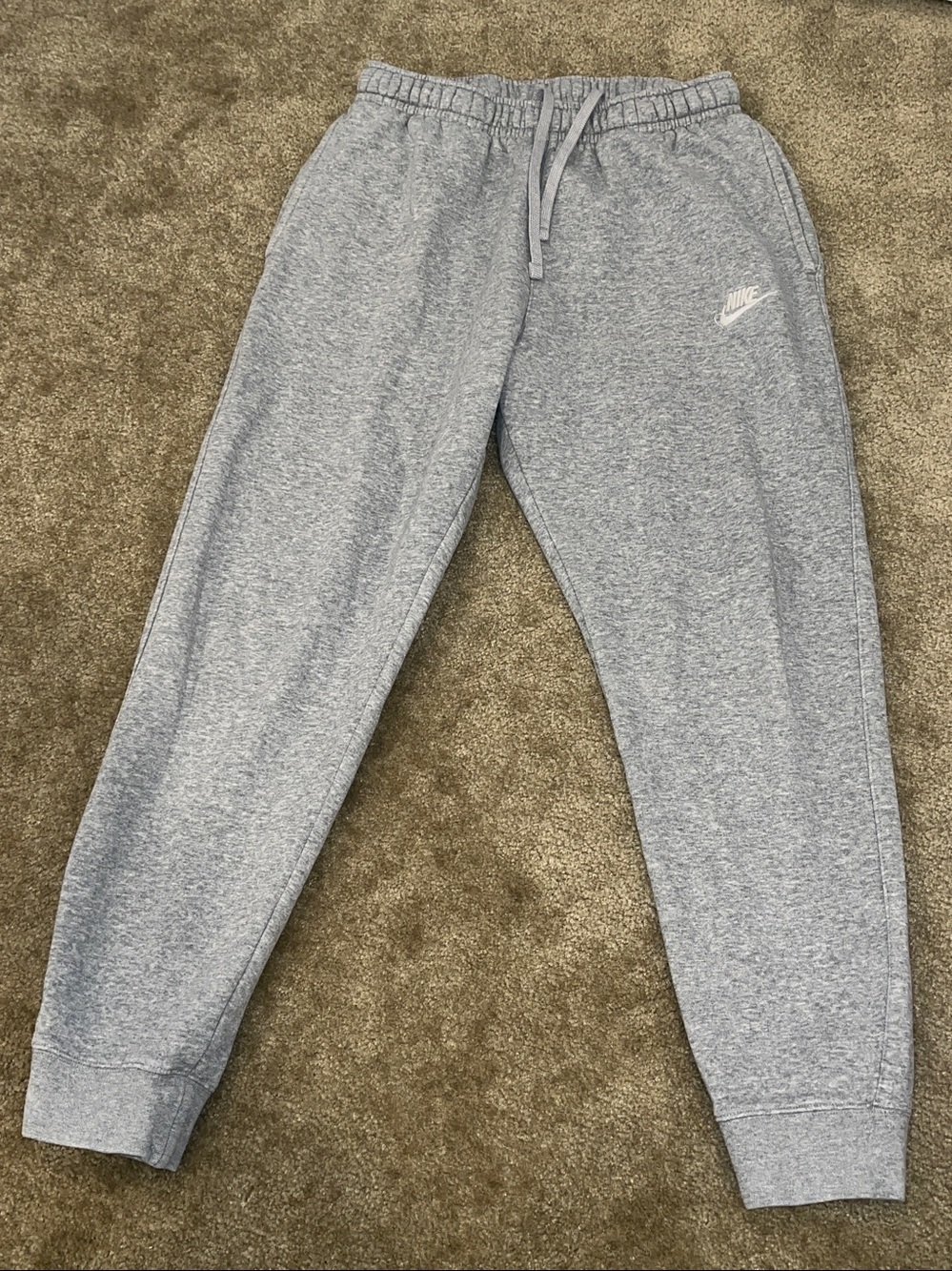 Nike Jogger Sweatpants Womens Size M Gray Gym Teen Comfy Nice Cond